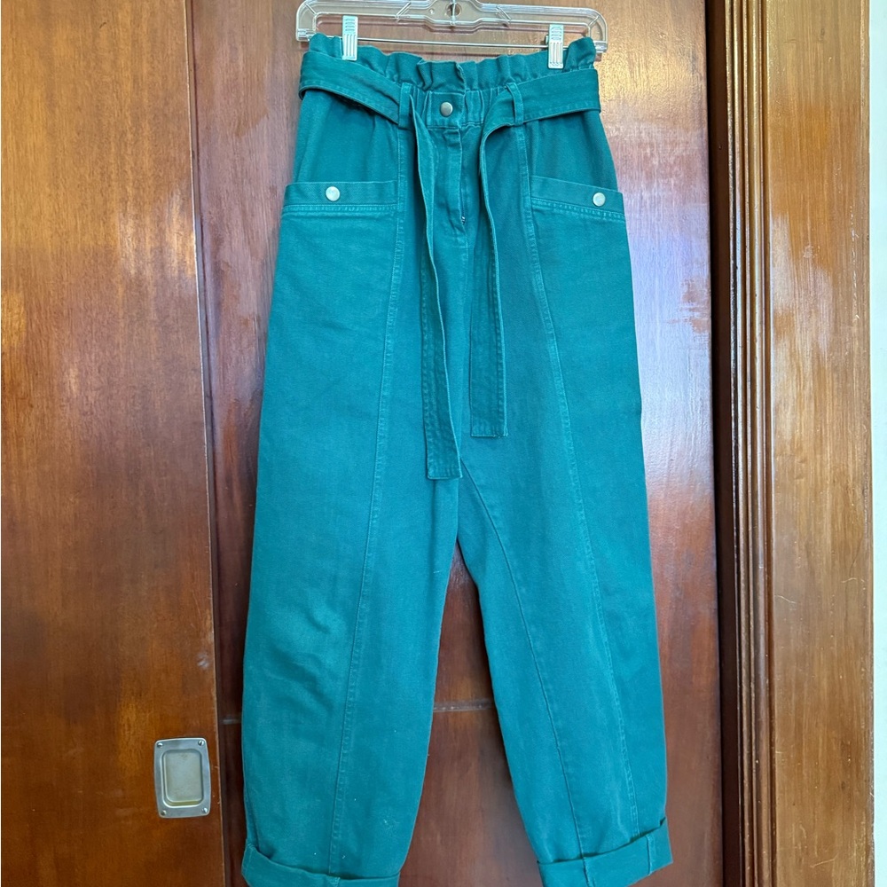 Sea New York Teal Paperbag Pants